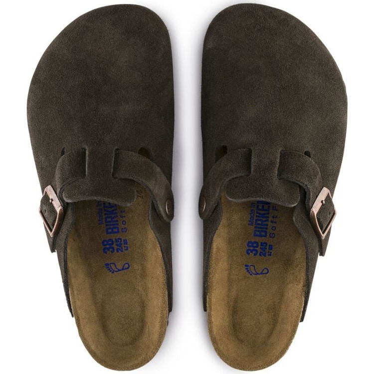 Birkenstock Boston SFB Suede Leather Clog | Mocha | Reg Width - Men's (0660461) - Image 3